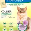 FRANCODEX Collier insectifuge pour chat coloris blanc - Ø 35 cm