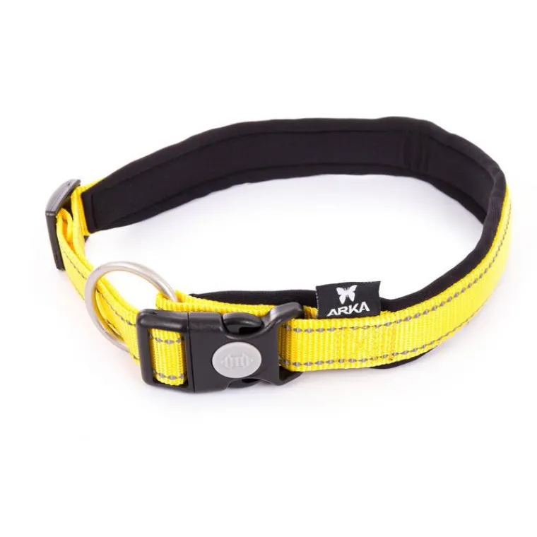 MARTIN SELLIER Collier Neo+ jaune pour chien 2,5x55/60 cm