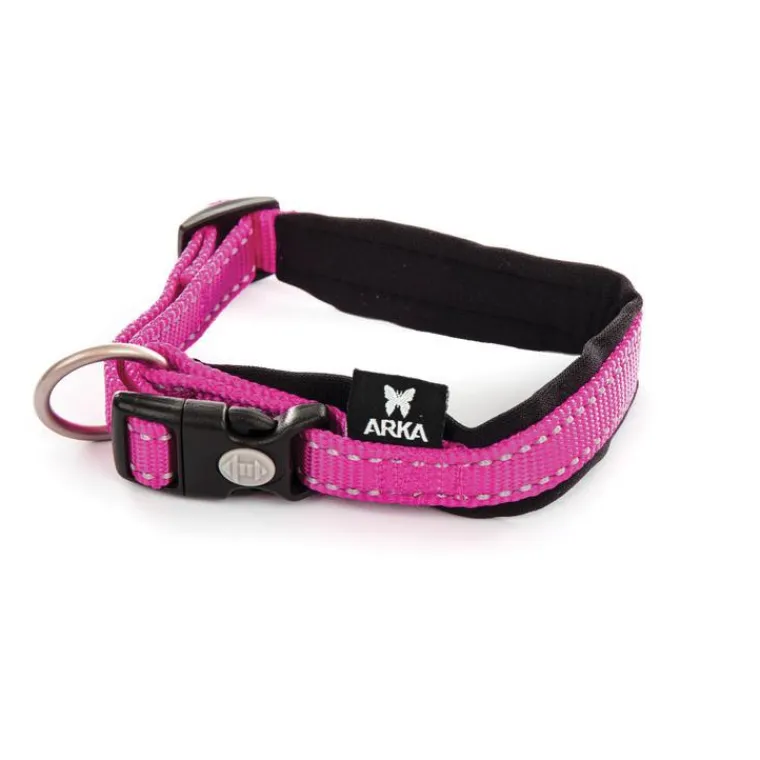 MARTIN SELLIER Collier Neo+ rose pour chien 1,5x30/35 cm