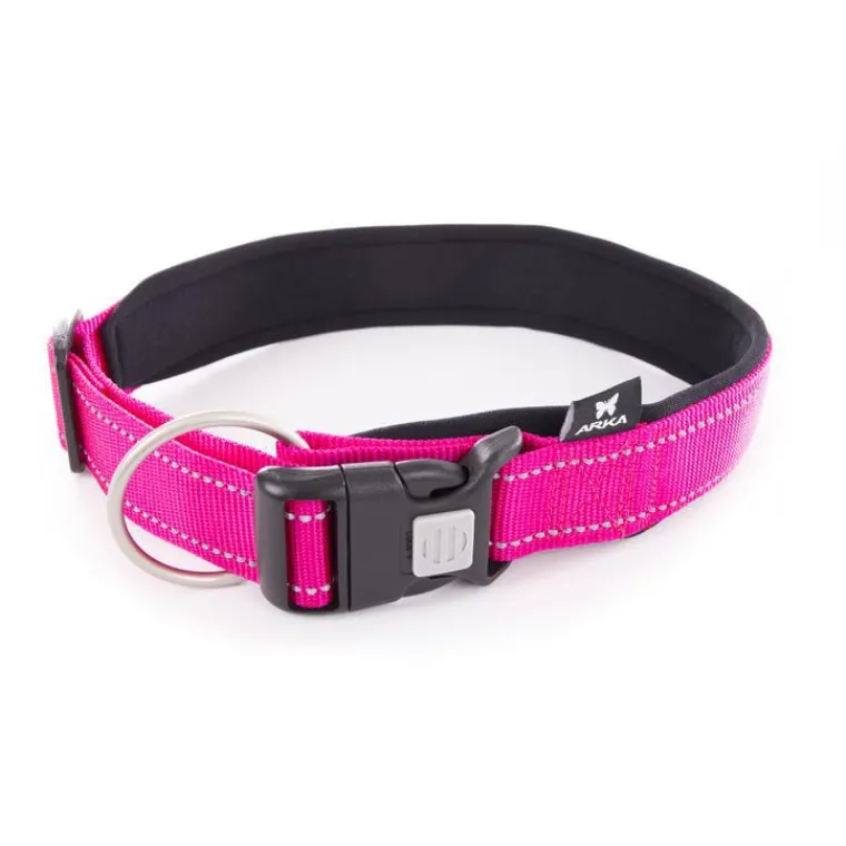 MARTIN SELLIER Collier Neo+ rose pour chien 4x50/70 cm