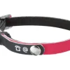 BOBBY Collier pour chat en cuir coloris rose porte-adresse
