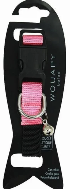 WOUAPY Collier pour chat en nylon coloris rose Basic Line - Taille unique