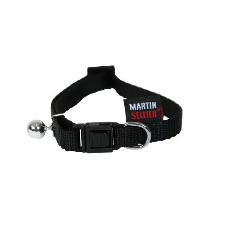 MARTIN SELLIER Collier pour chat en nylon noir