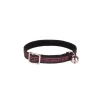 WOUAPY Collier pour chat en velours coloris noir et rose style texte - Taille unique