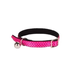 WOUAPY Collier pour chat en velours coloris rose style pois - Taille unique