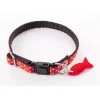 MARTIN SELLIER Collier pour chat rouge à pois blancs
