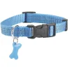 BOBBY Collier pour chien coloris bleu en nylon tressé Safe – Taille M
