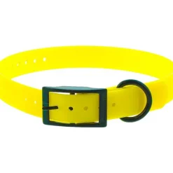 CANIHUNT Collier pour chien en polyuréthane coloris jaune boucle double Xtreme - 2,5 x 0,25 x 65 cm