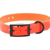 CANIHUNT Collier pour chien en polyuréthane coloris orange boucle double Xtreme - 1,9 x 0,25 x 45 cm