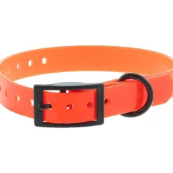 CANIHUNT Collier pour chien en polyuréthane coloris orange boucle double Xtreme - 1,9 x 0,25 x 45 cm
