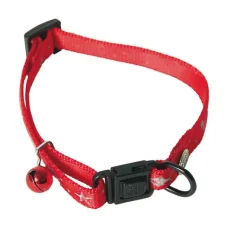 MARTIN SELLIER Collier réglable pour chat rouge à grelot Ocean - 10/20-30 cm