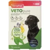 BEAPHAR Collier répulsif antiparasitaire réfléchissant pour le chien de grande taille coloris noir VETOpure – 65 cm