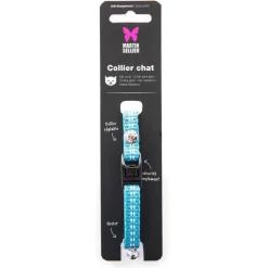 MARTIN SELLIER Collier safety bleu 20/30 x 1 cm