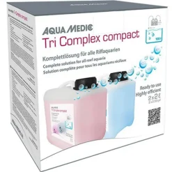 BLUE CORAL Complexe de traitement d'eau Tri Complex, AQUA MEDIC - 2 x 2L