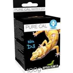 REPTILE PLANET Complément de calcium avec vitamine D3 pour reptile et amphibien Pure Cal - 100 g