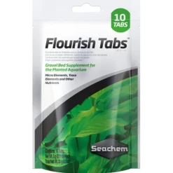 BLUE CORAL Comprimés d'engrais pour plantes aquatiques, enrichis en minéraux - SEACHEM Flourish Tabs - 10 unités