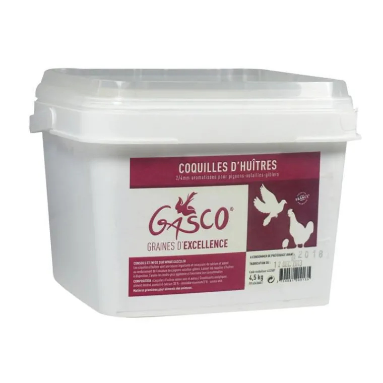 GASCO Coquille d’huitre aromatisé en seau blanc de 4,5 kg
