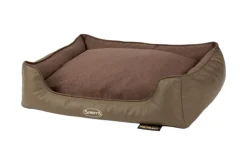 SCRUFFS Corbeille à mémoire de forme pour chien marron Hilton – Taille M