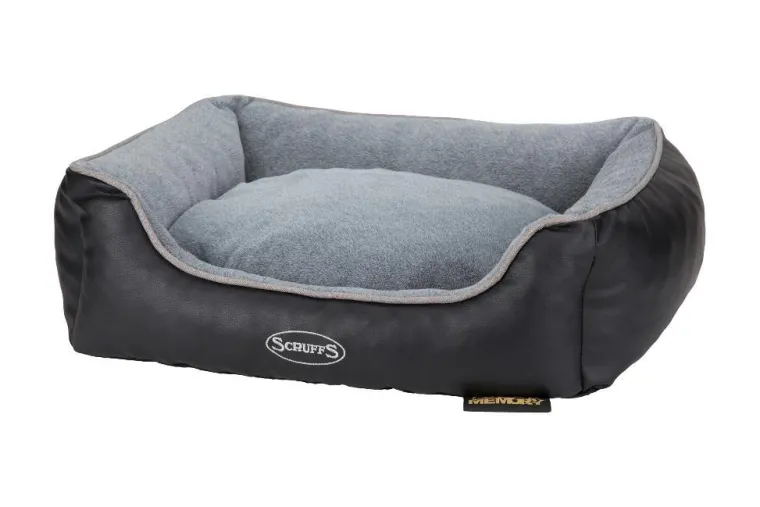 SCRUFFS Corbeille à mémoire de forme pour chien et chat Château – Taille S
