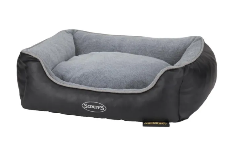 SCRUFFS Corbeille à mémoire de forme pour chien et chat Château – Taille S