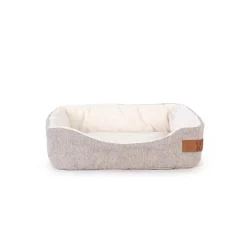 BUBIMEX Corbeille douillette pour petit mammifère coloris beige Taille L - 34 x 28 x 12,55 x 8 cm