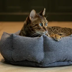 SCRUFFS Corbeille pour chat en tissu gris anthracite Eco Eden - 45 cm