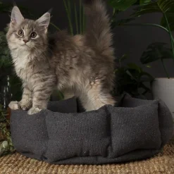 SCRUFFS Corbeille pour chat en tissu gris anthracite Eco Eden - 45 cm