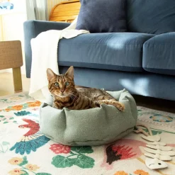 SCRUFFS Corbeille pour chat en tissu beige Eco Eden - 45 cm