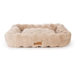 SCRUFFS Corbeille pour chien Alpine coloris beige en tissu Taille L - 75 x 60 cm