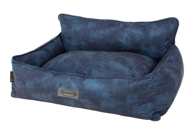 SCRUFFS Corbeille pour chien bleu Kensington – Taille M