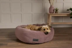 SCRUFFS Corbeille pour chien coloris rose Oslo Donut – Taille XL