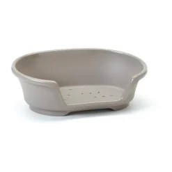 SAVIC Corbeille pour chien en plastique gris modèle Cosy Air 90 cm (fond du panier) - 104 x 70 x 30 cm