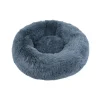 WOUAPY Corbeille ronde moelleuse en peluche grise - 60 cm
