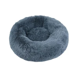 WOUAPY Corbeille ronde moelleuse grise pour chien et chat - 90 cm