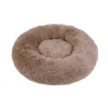 WOUAPY Corbeille ronde moelleuse beige pour chien et chat - 60 cm