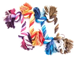 MARTIN SELLIER Corde à 2 nœuds pour chien - 30 cm de long