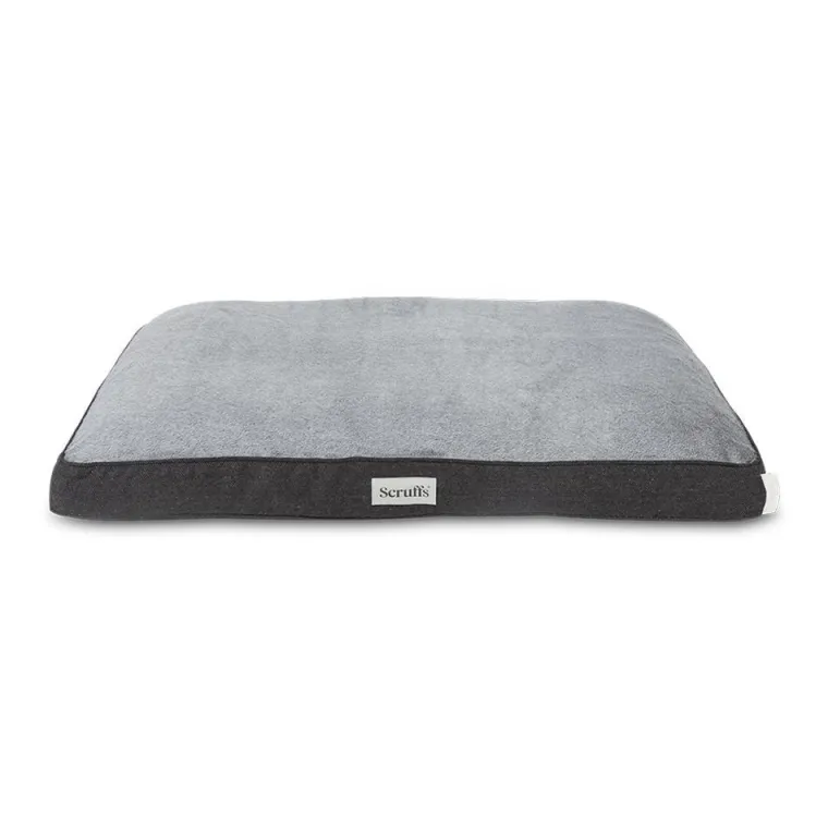 SCRUFFS Couchage orthopédique pour chien coloris gris Harvard - Taille L 100 x 70 x 12 cm