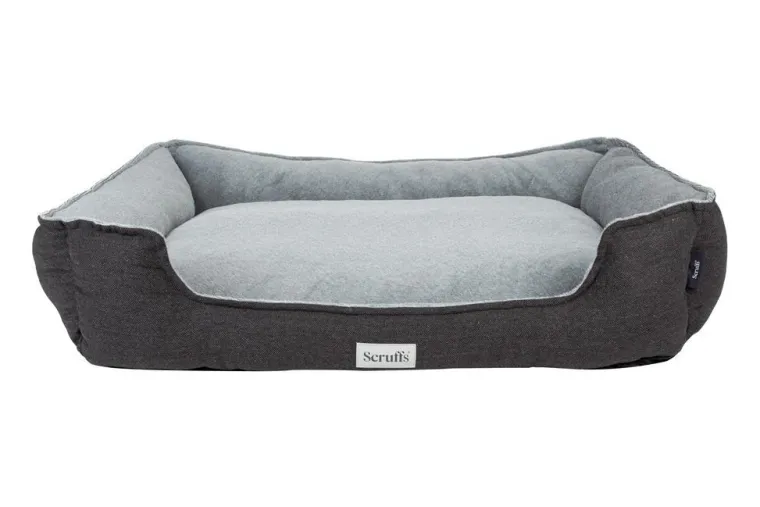 SCRUFFS Couchage orthopédique pour chien coloris gris Harvard - Taille XXL 110 x 82 x 22 cm