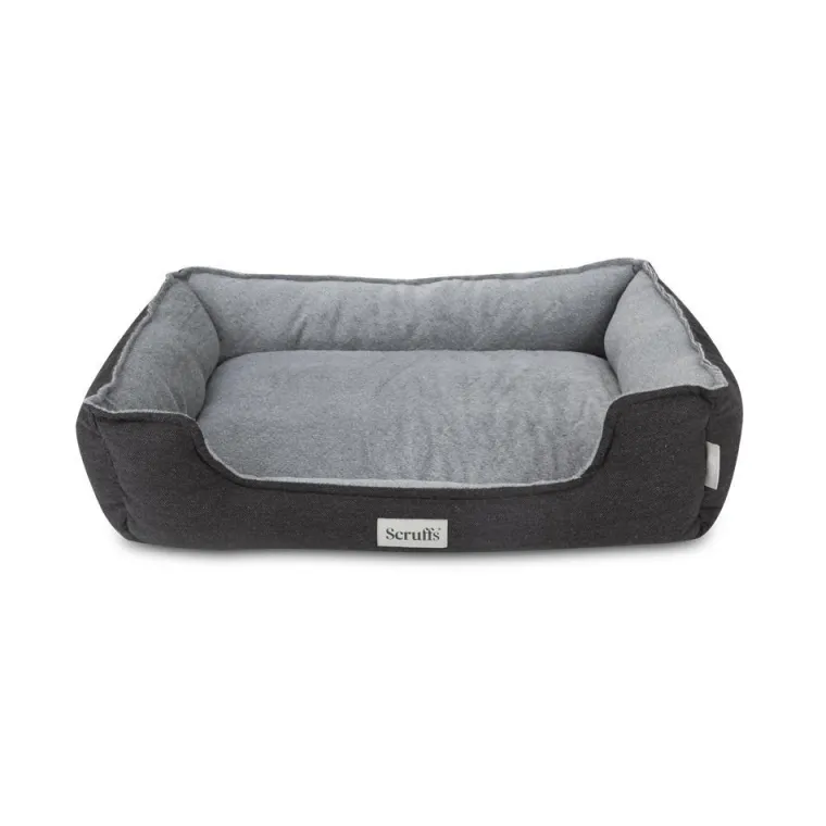 SCRUFFS Couchage orthopédique pour chien coloris gris Harvard - Taille XL 90 x 70 x 20 cm