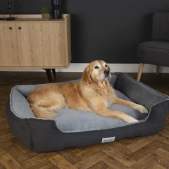 SCRUFFS Couchage orthopédique pour chien coloris gris Harvard - Taille XL 90 x 70 x 20 cm
