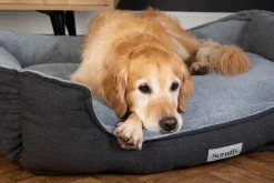 SCRUFFS Couchage orthopédique pour chien coloris gris Harvard - Taille XL 90 x 70 x 20 cm