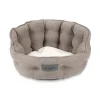 SCRUFFS Couchage pour chat ou petit chien coloris gris lit rond Seattle - Ø 45 cm
