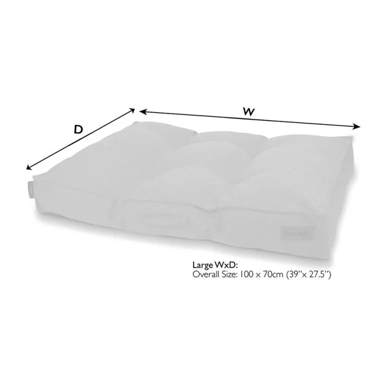 SCRUFFS Couchage pour chien coloris vert coussin Seattle - Taille L 100 x 70 x 14 cm