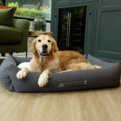 SCRUFFS Couchage pour chien coloris gris corbeille Eco Eden - Taille XL 90 x 70 cm