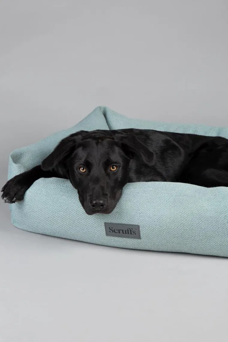 SCRUFFS Couchage pour chien coloris vert corbeille Ellen - Taille XL 90 x 70 x 18 cm