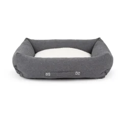 SCRUFFS Couchage pour chien coloris gris corbeille Eco Eden - Taille L 75 x 60 cm