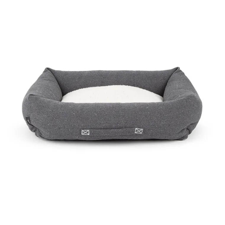 SCRUFFS Couchage pour chien coloris gris corbeille Eco Eden - Taille L 75 x 60 cm