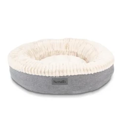 SCRUFFS Couchage pour chien coloris gris corbeille ronde Ellen - Taille XL Ø 75 cm