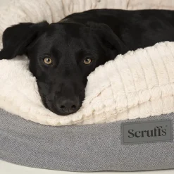SCRUFFS Couchage pour chien coloris gris corbeille ronde Ellen - Taille XL Ø 75 cm