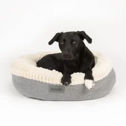 SCRUFFS Couchage pour chien coloris gris corbeille ronde Ellen - Taille XL Ø 75 cm